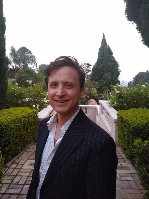 Jeff Musial in pinstripe suit